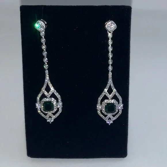 2ct Art Deco Earrings